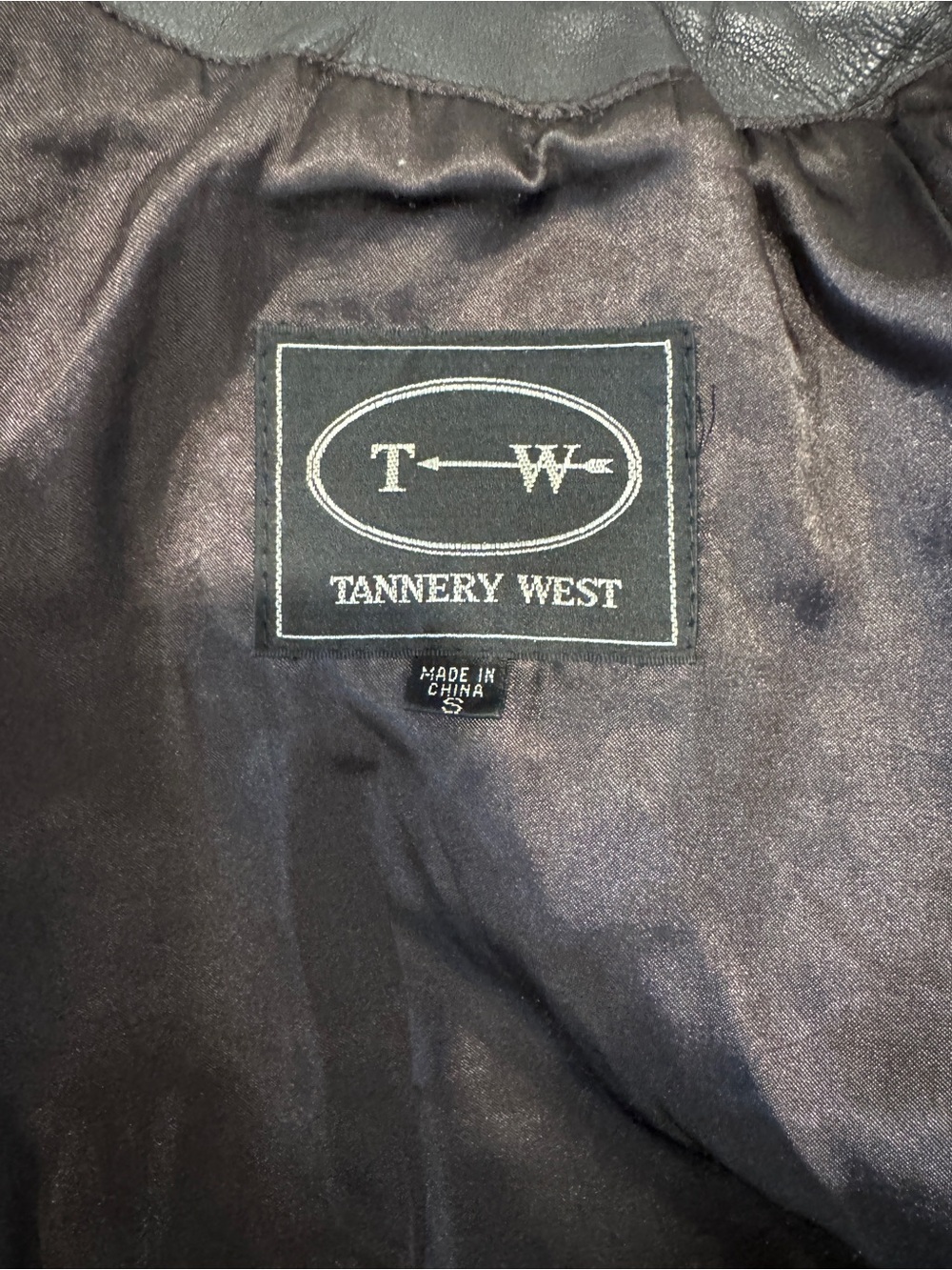 Tannery West Brown Bomber VINTAGE 1990’s women’s LeatherJacket with Satin Lining